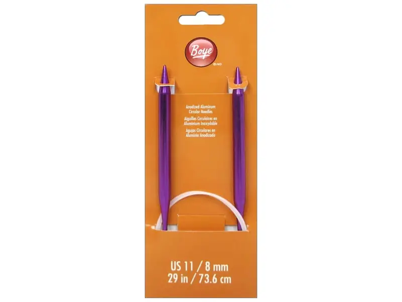Boye Aluminum Circular Knitting Needles 29" (Sizes 6 To 11) 4