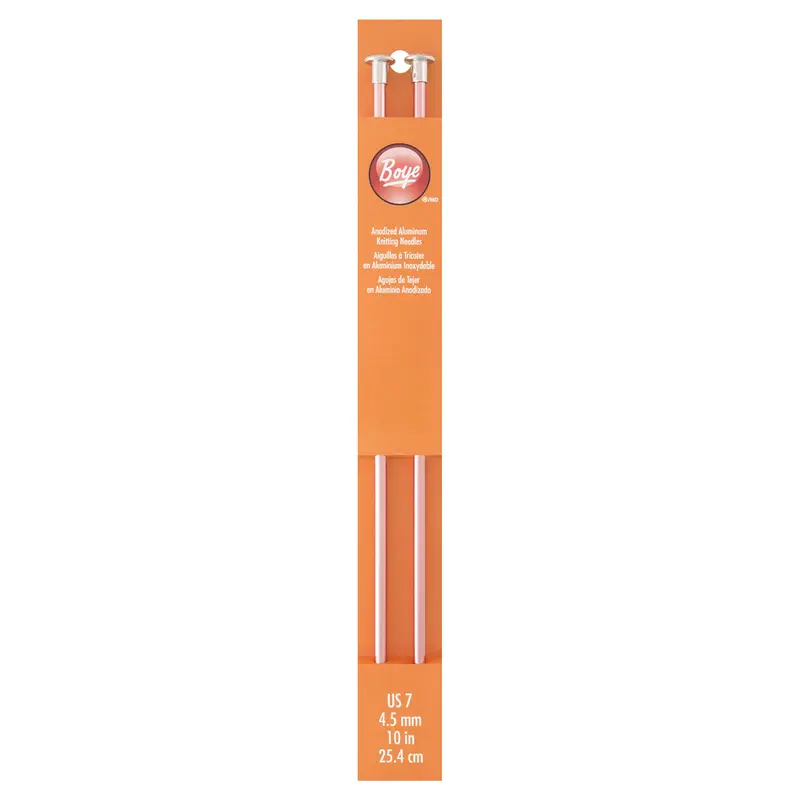 Boye Aluminum Straight Knitting Needles 10" (Sizes 6 To 10.5) 4