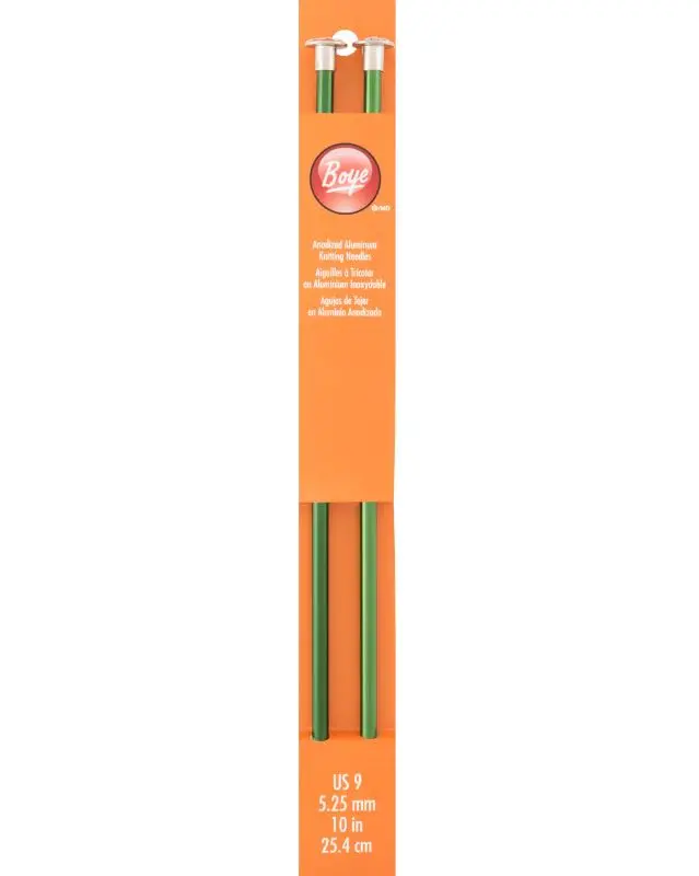 Boye Aluminum Straight Knitting Needles 10" (Sizes 6 To 10.5) 7