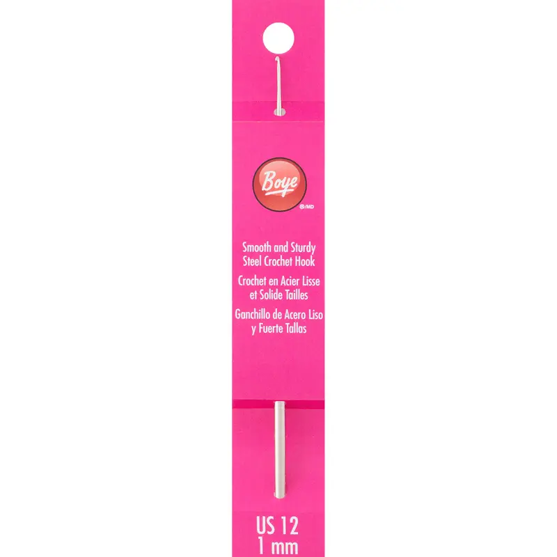 Boye Steel Crochet Hook 5" (Size 12) 1