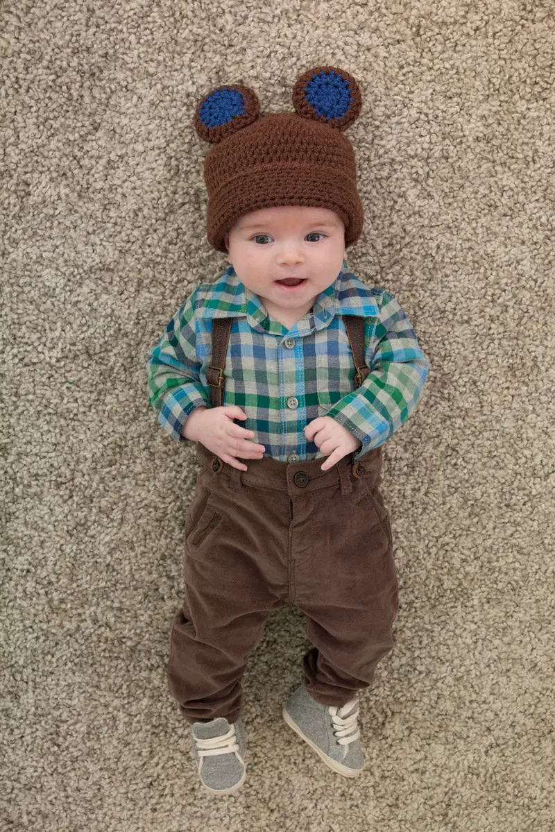 Boy's Baby Bear Hat (Crochet) 1