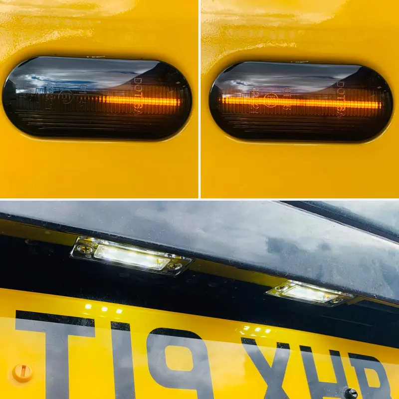 Caddy Mk2 / Mk3 Dynamic Side Repeaters & Led License Plate Units 1
