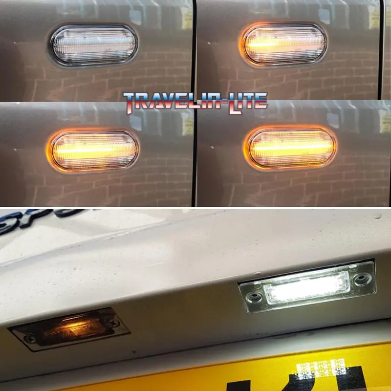 Caddy Mk2 / Mk3 Dynamic Side Repeaters & Led License Plate Units 1