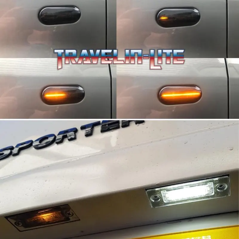 Caddy Mk2 / Mk3 Dynamic Side Repeaters & Led License Plate Units 2