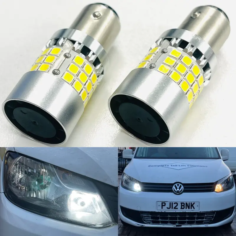Caddy Mk3 10-15 Led Drl Headlight Upgrade Bulbs Built In Fan Superb Quality 1