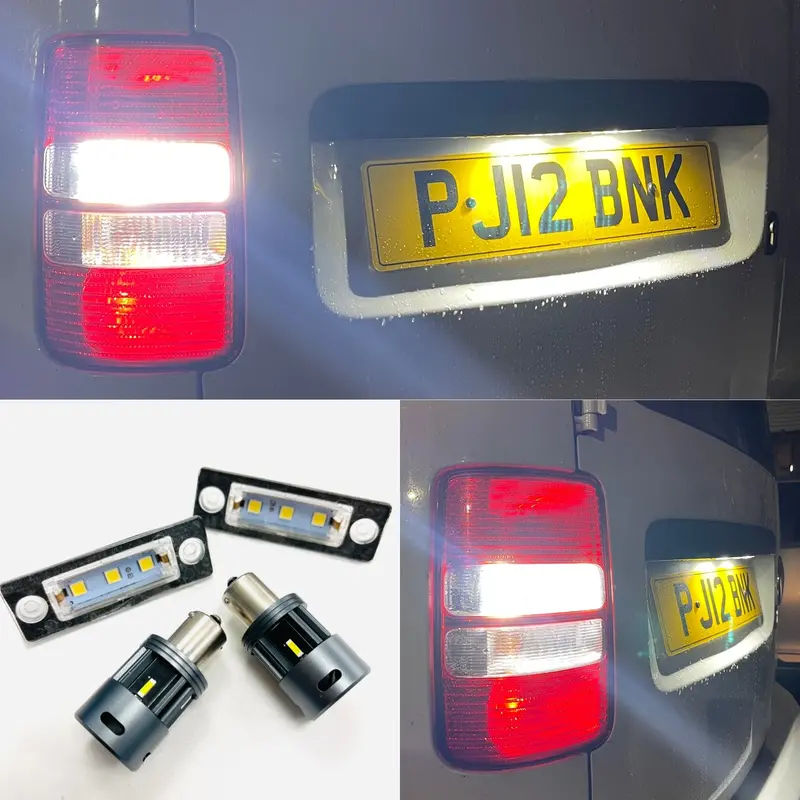 Caddy Mk3 Led Reversing Bulbs & Led License Plate Units 1