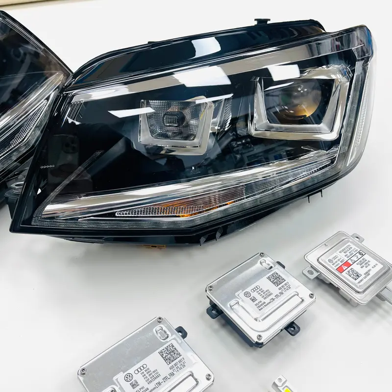 Caddy Mk4 15-19 Genuine Vw Drl Xenon Headlights (Includes All Modules & Osram Bulbs) Rhd 2