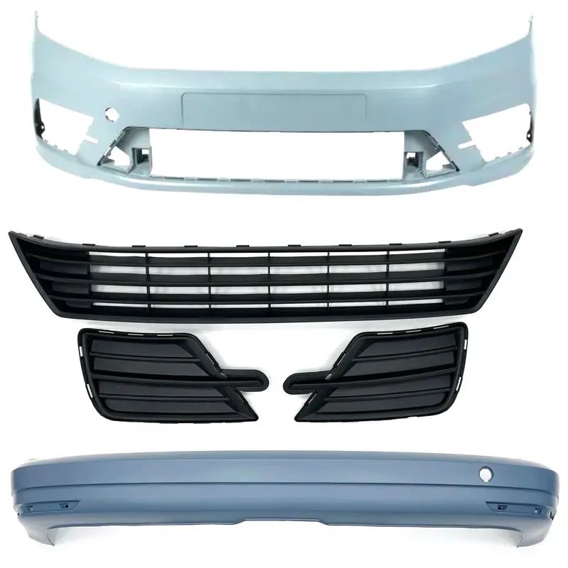 Caddy Mk4 Swb Front & Rear Primed Bumpers With Bumper Lower Inserts 1