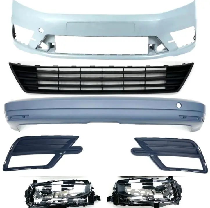 Caddy Mk4 Swb Front & Rear Primed Bumpers With Bumper Lower Inserts 1