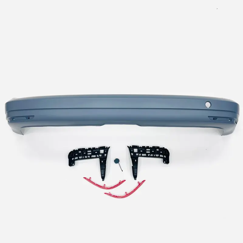 Caddy Mk4 Swb Smooth Primed Rear Bumper To Fit Mk3 Upgrade Includes Brackets Towing Eye And Reflectors 1