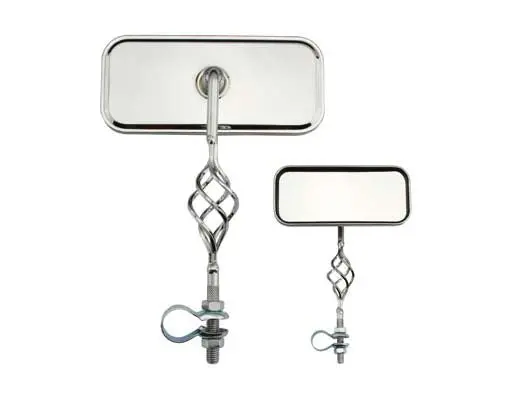 Cage Rectangle Mirror All Chrome. 1