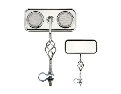 Cage Rectangle Mirror Clear Reflector. 1