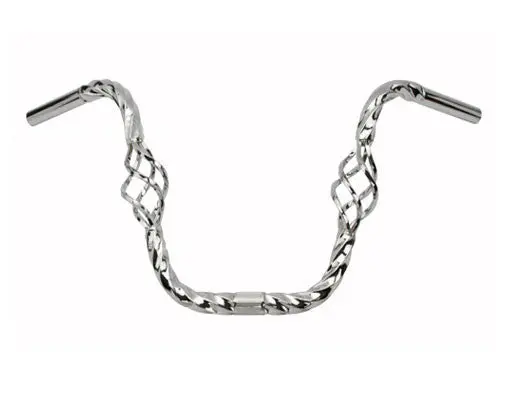 Cage Twisted Handlebar 11" 25.4Mm Chrome. 1