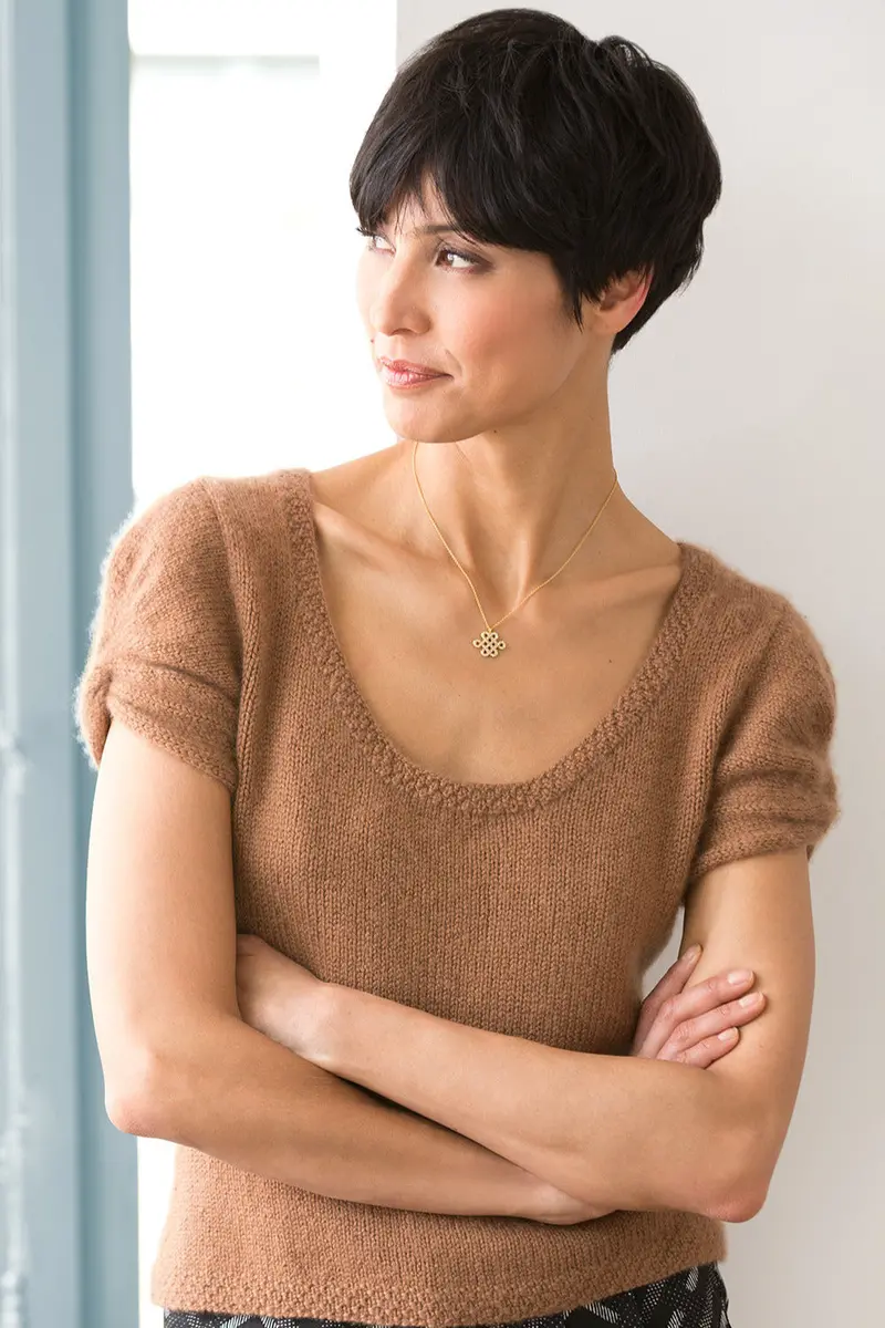 Cap Sleeve Top Pattern (Knit) 1