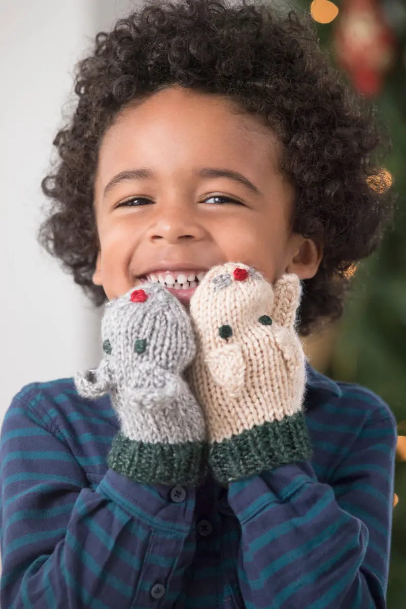 Cat And Mouse Mittens (Knit) - Version 2 1