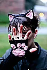 Cat Headband And Wrist Warmers Pattern (Knit) 1