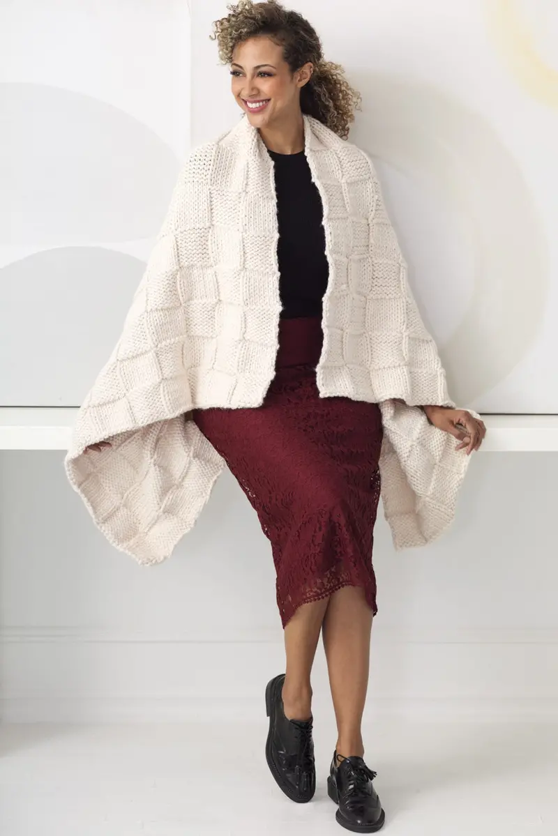 Checkerboard Afghan (Knit) 1