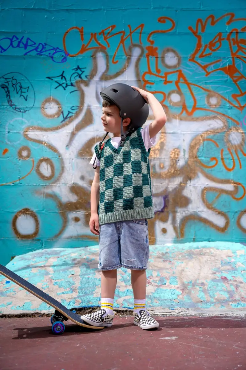 Checkmate Vest (Crochet) 1