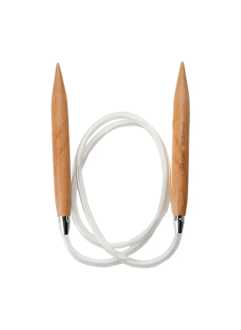 Chiaogoo Wood Circular Knitting Needles 40" (Sizes 17 & 19) 1
