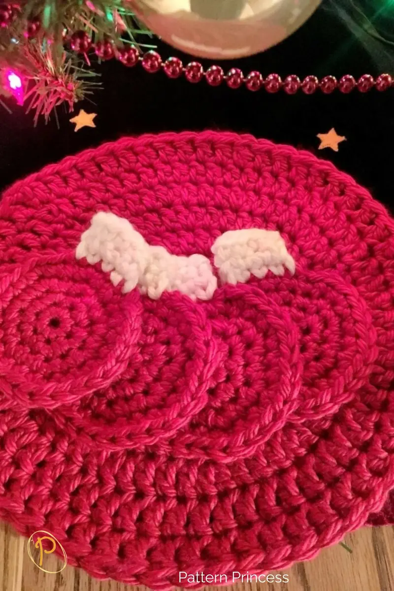 Chunky Christmas Ornament Coaster And Placemat (Crochet) 1