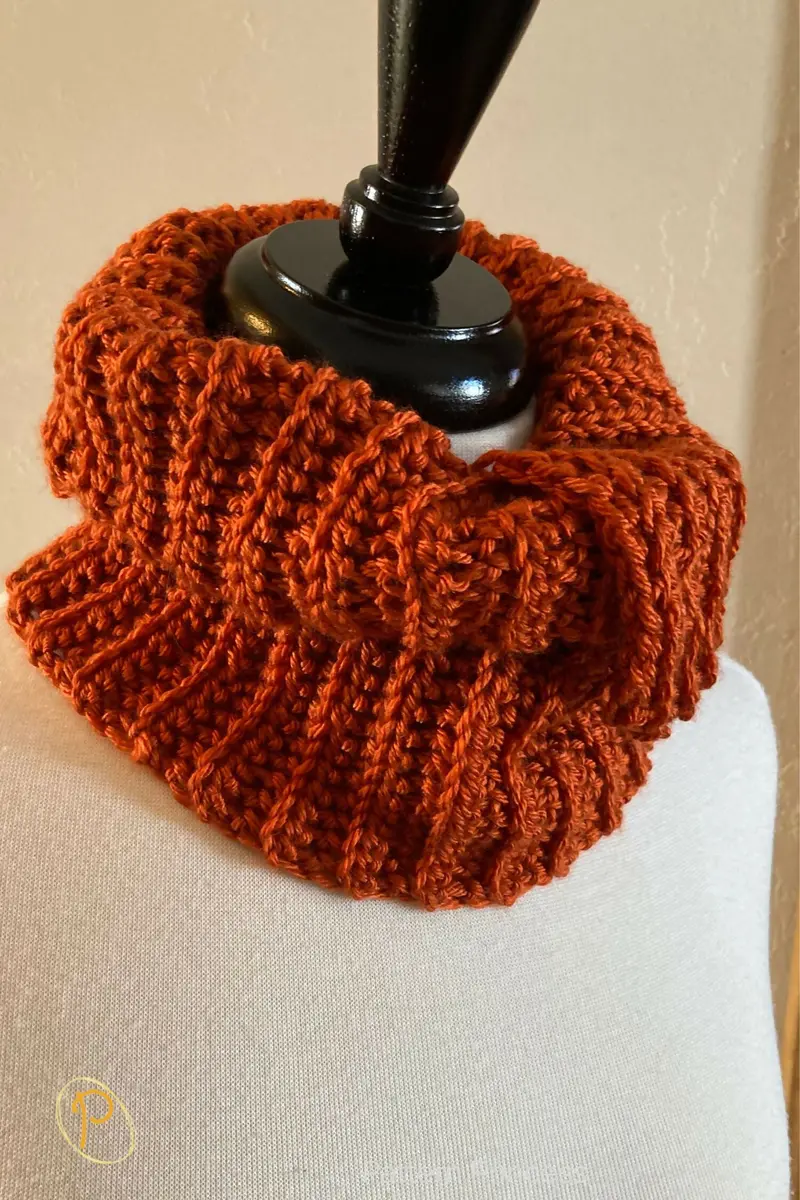 Classic Everyday Buttoned Cowl (Crochet) 2