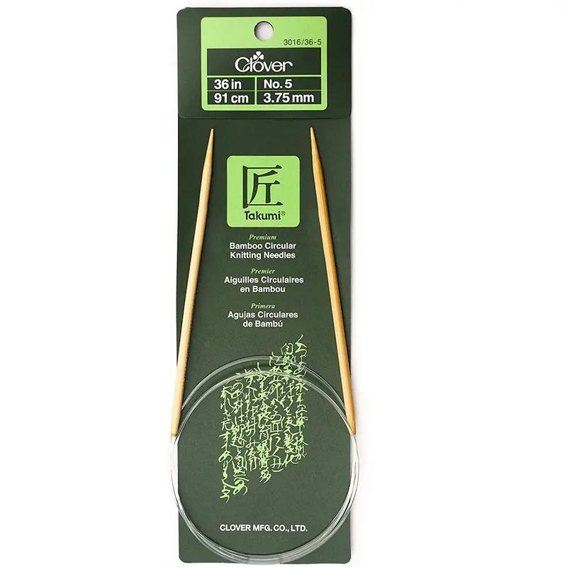 Clover Bamboo Circular Knitting Needles 36" (Sizes 3 To 15) 10