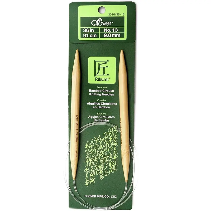 Clover Bamboo Circular Knitting Needles 36" (Sizes 3 To 15) 11