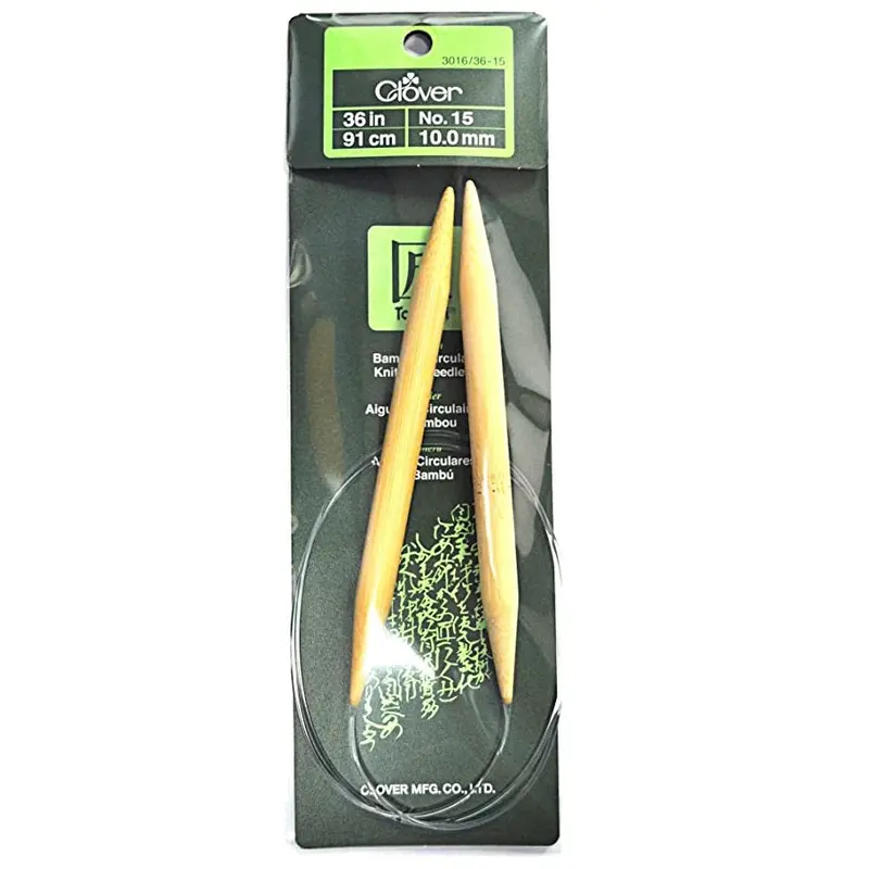 Clover Bamboo Circular Knitting Needles 36" (Sizes 3 To 15) 12
