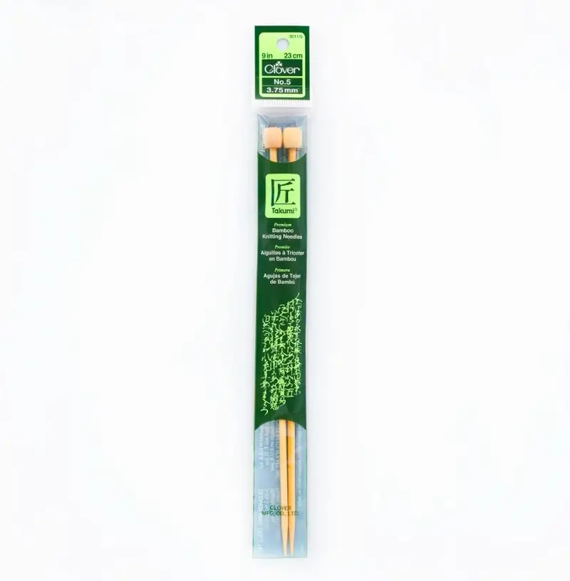 Clover Bamboo Knitting Needles 9" (Sizes 3 To 15) 3