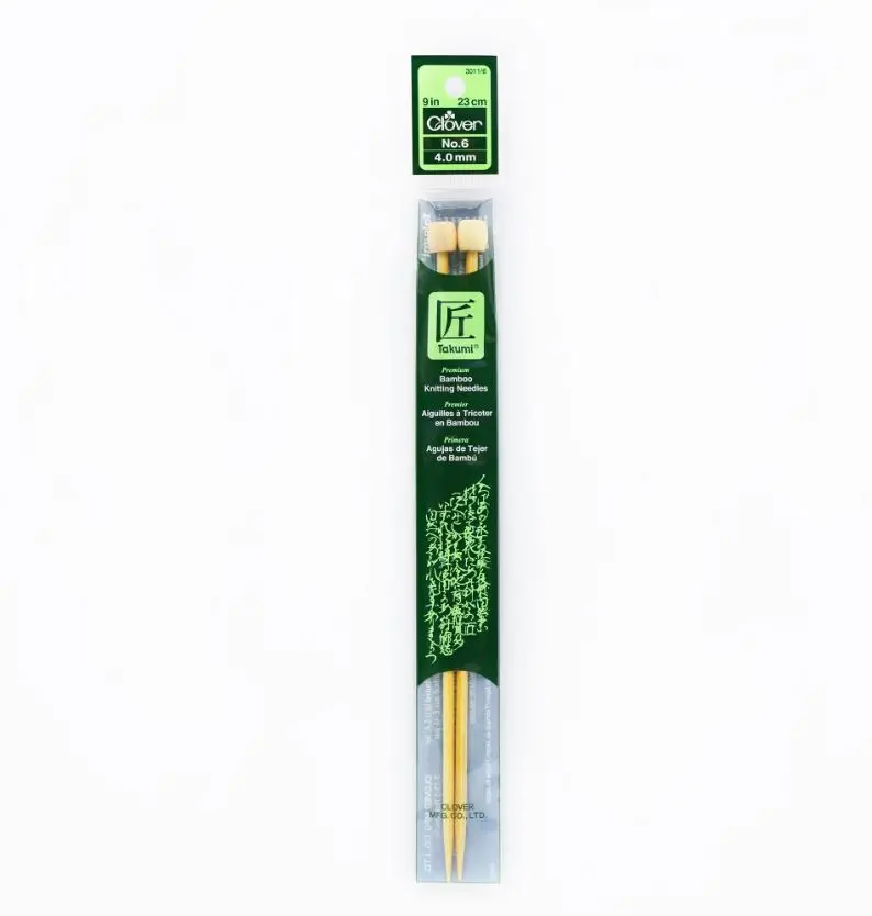 Clover Bamboo Knitting Needles 9" (Sizes 3 To 15) 4