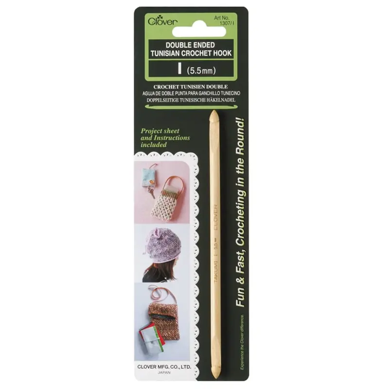 Clover Double Ended Tunisian Crochet Hooks (Sizes G To J) 3