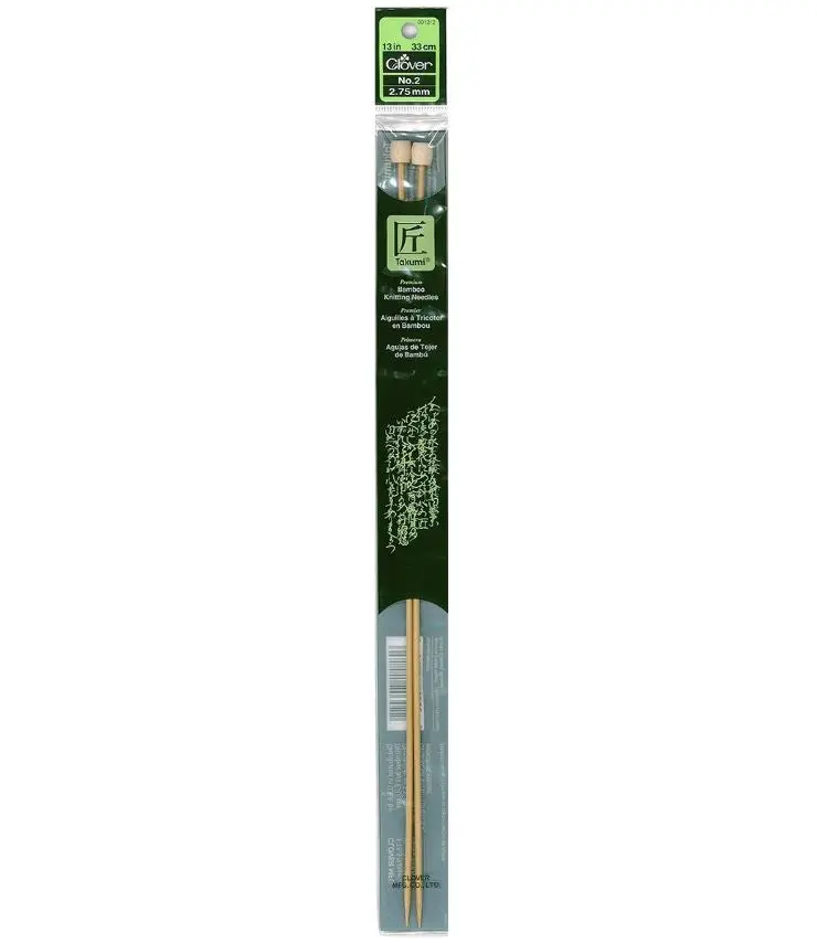 Clover Takumi Bamboo Knitting Needles 13” (Sizes 1 To 10) 2
