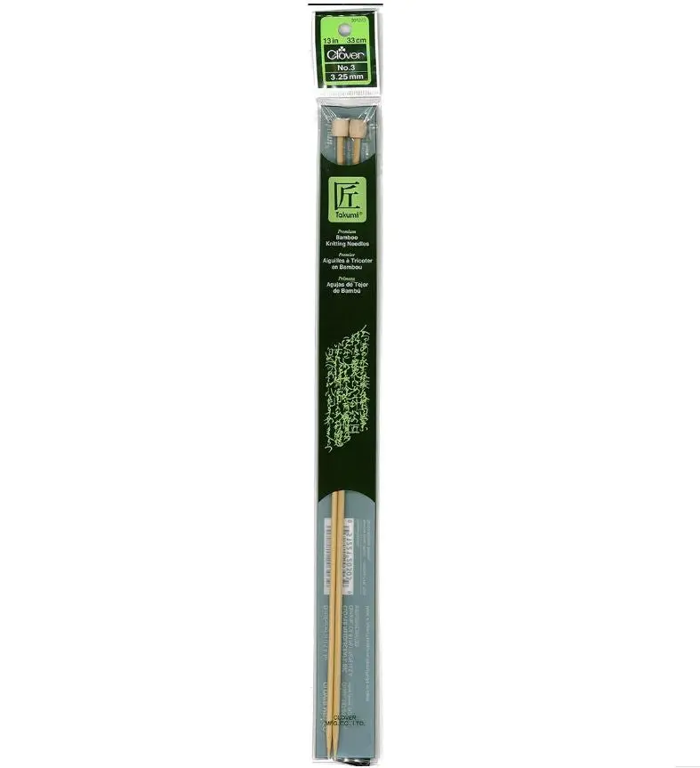 Clover Takumi Bamboo Knitting Needles 13” (Sizes 1 To 10) 3