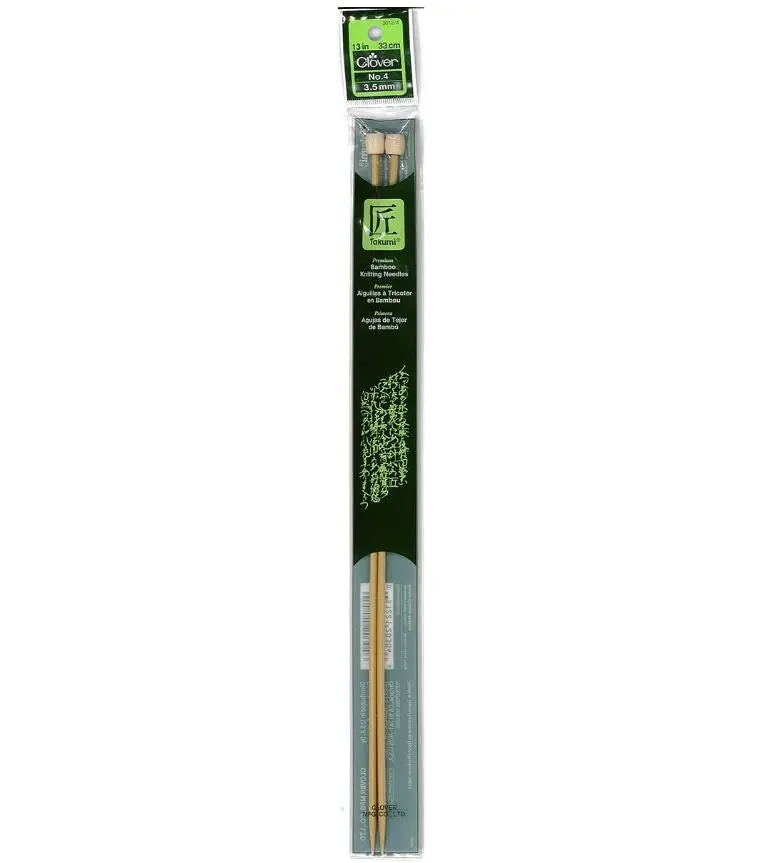 Clover Takumi Bamboo Knitting Needles 13” (Sizes 1 To 10) 4