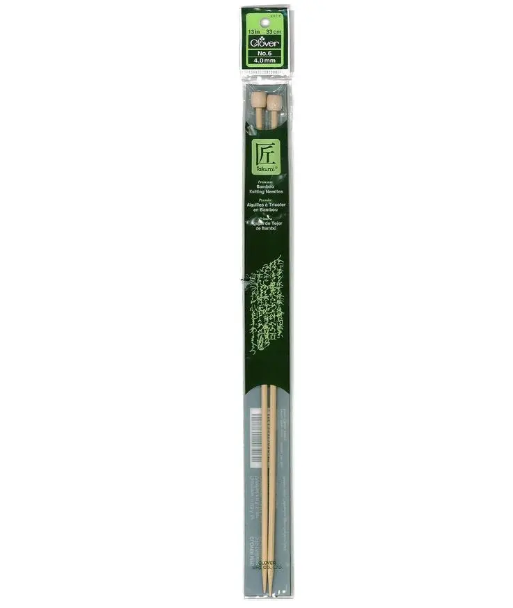 Clover Takumi Bamboo Knitting Needles 13” (Sizes 1 To 10) 6