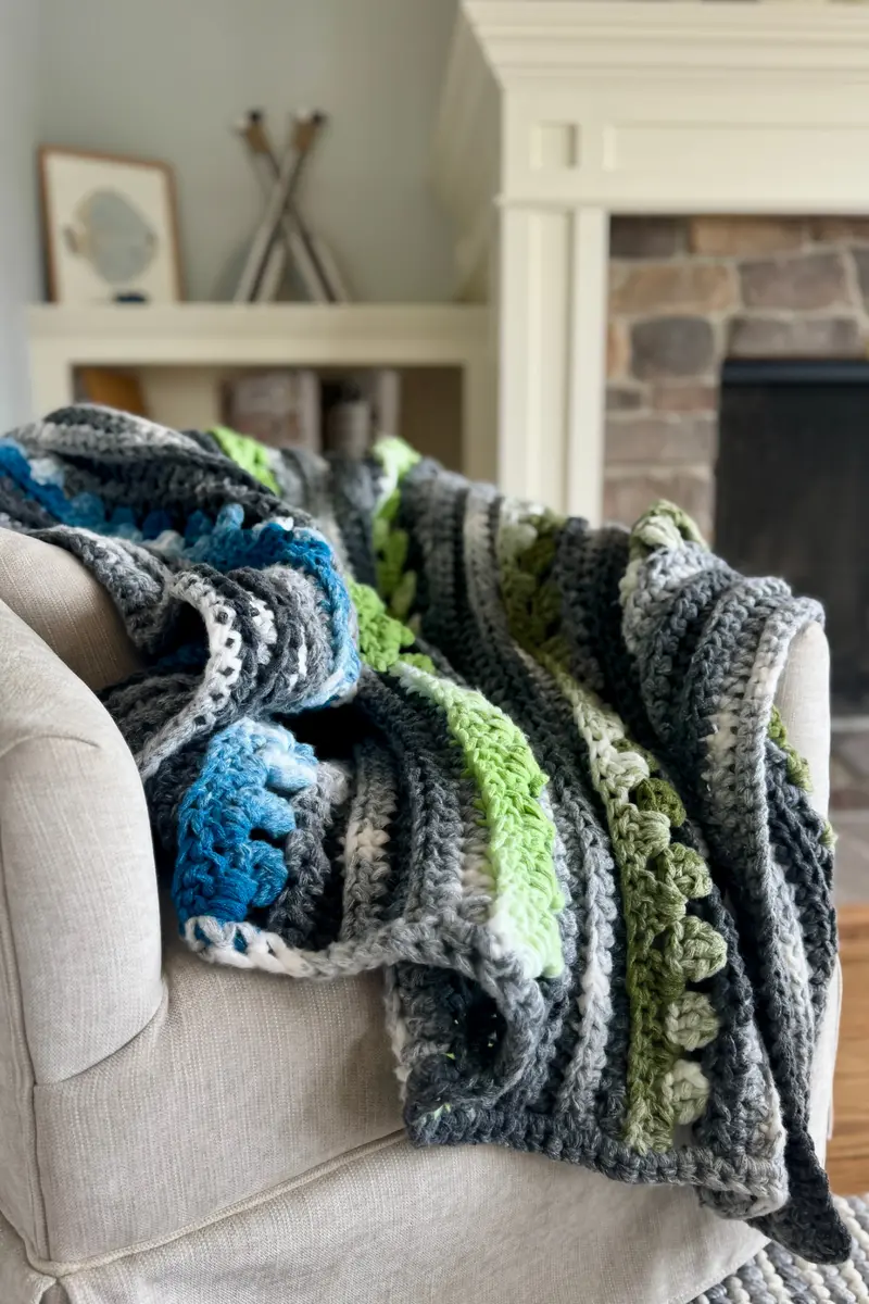 Cluster Pop Throw (Crochet) 1