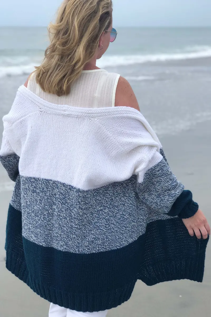 Color Block Cardigan (Knit) - Version 2 1