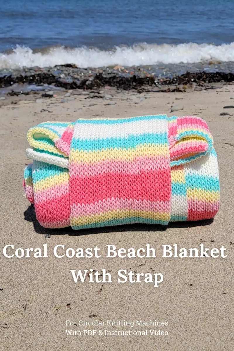 Coral Coast Beach Blanket (Circular Knitting Machine) 1