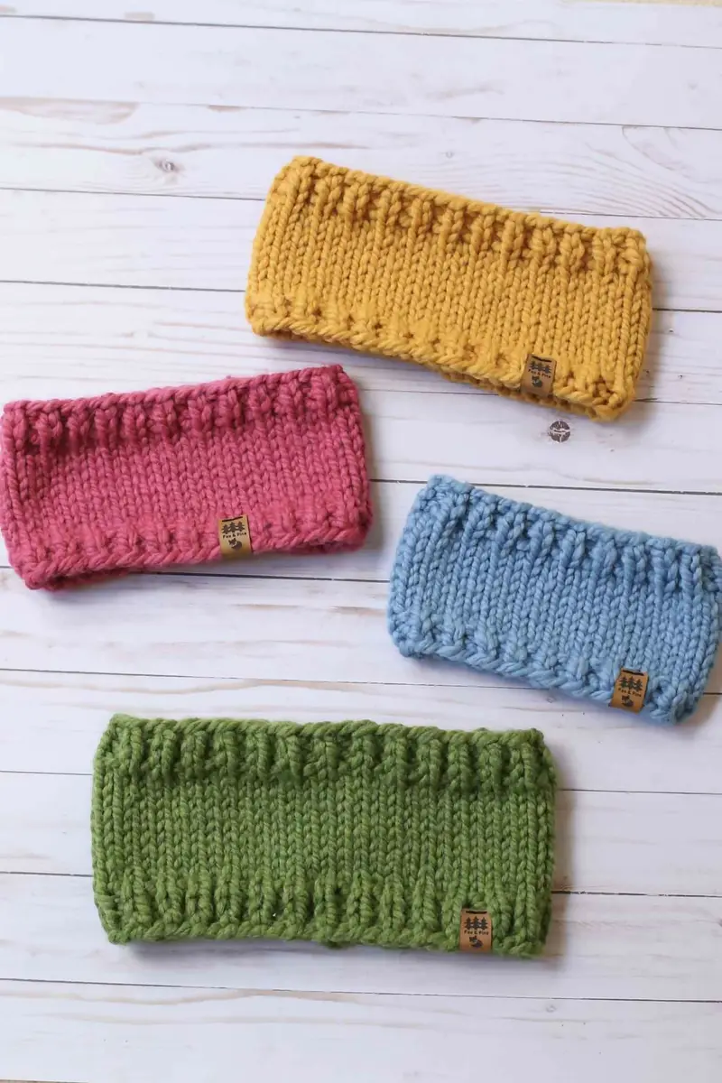 Cozy Headband Ear Warmers (Knit) 1