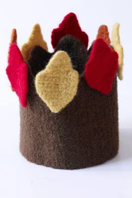 Crochet Felted Fall Foilage Crown Pattern (Crochet) 1