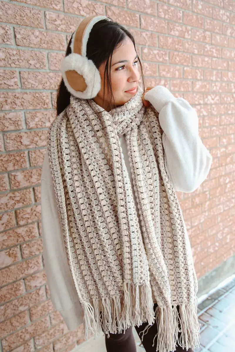 Crochet Kit - 70'S Blanket Scarf 1