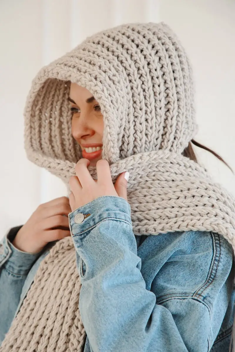 Crochet Kit - Andes Hooded Scarf 1