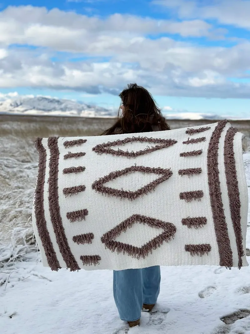 Crochet Kit - Arctic Jewel Throw 2