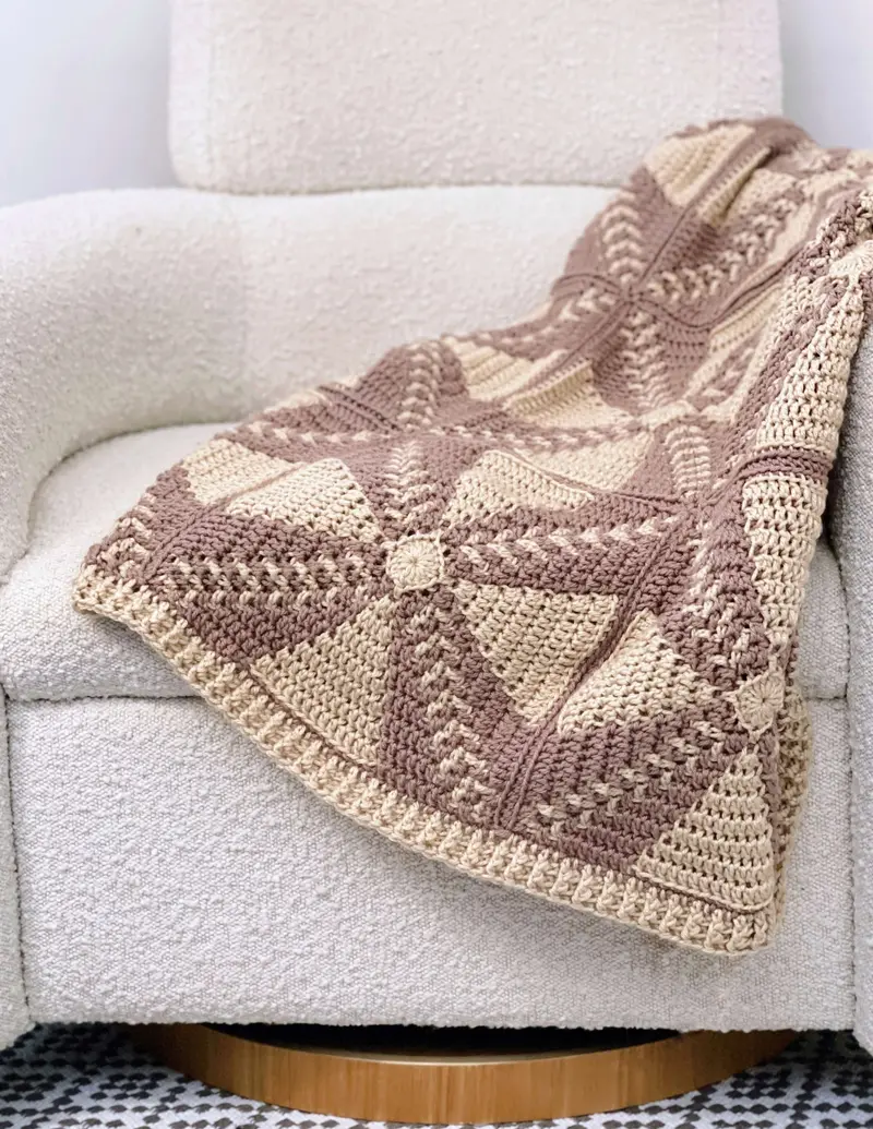 Crochet Kit - Autumn Dunes Throw 2