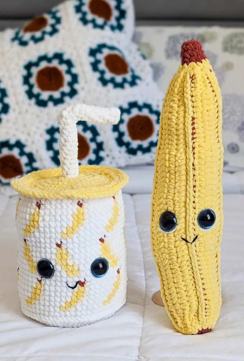 Crochet Kit - Banana Smoothie Buddies 2