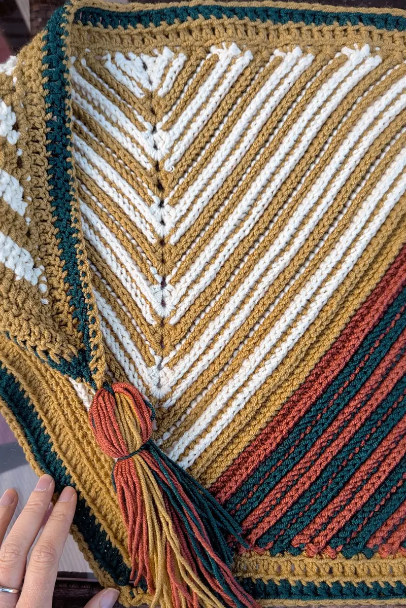 Crochet Kit - Blink Once Blanket Shawl 2