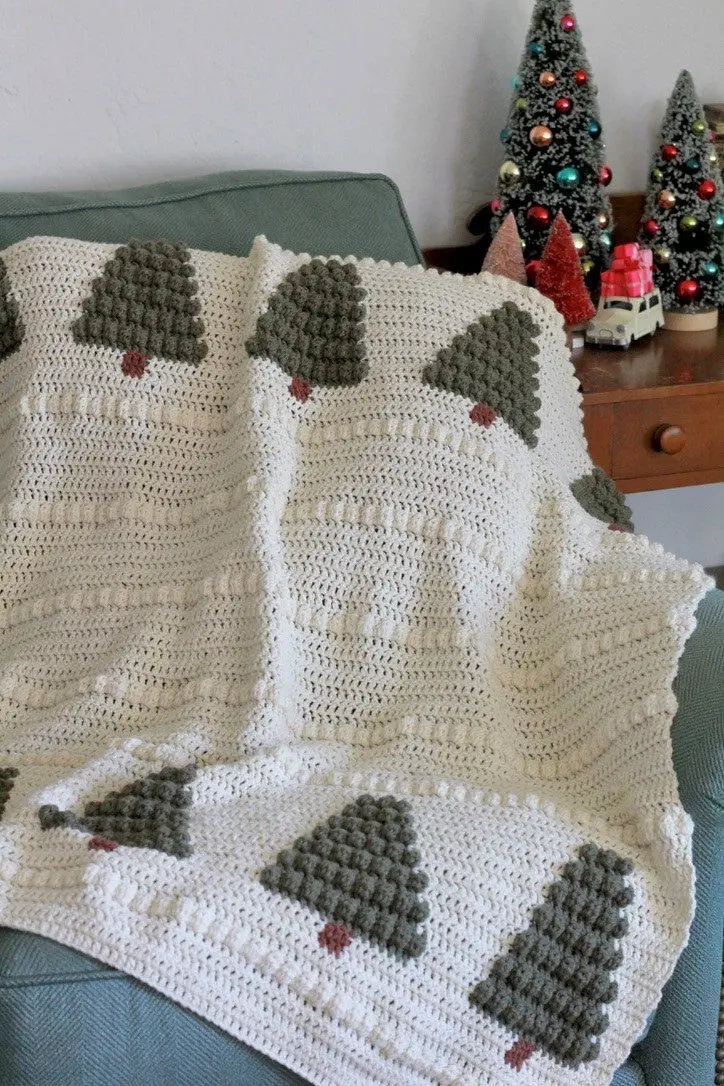 Crochet Kit - Bobble Forest Blanket 1