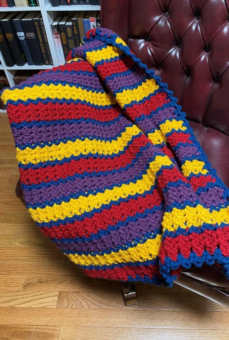 Crochet Kit - Bold And Bright Throw 1