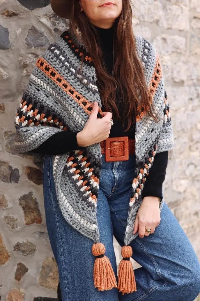 Crochet Kit - Book Club Wrap 2