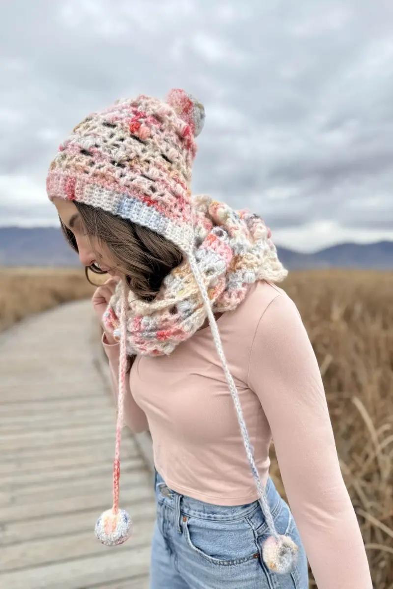 Crochet Kit - Boxy Blooms Bonnet Set 2